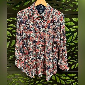 Chaps No-Iron Button-Down Shirt 3/4 sleeve, Women's XL